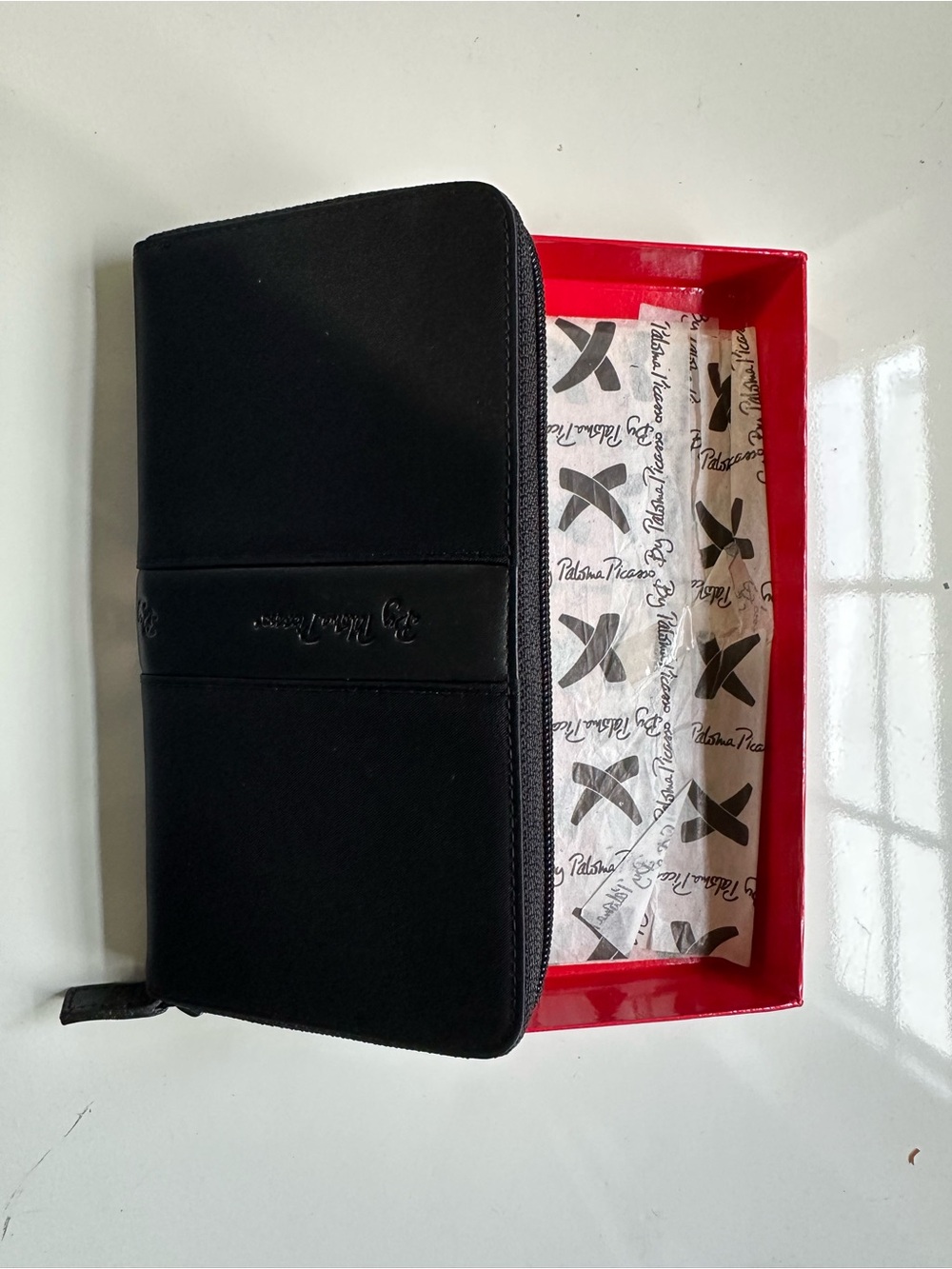 Black Zip-Around Wallet - Paloma Picasso